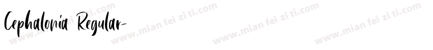 Cephalonia Regular字体转换